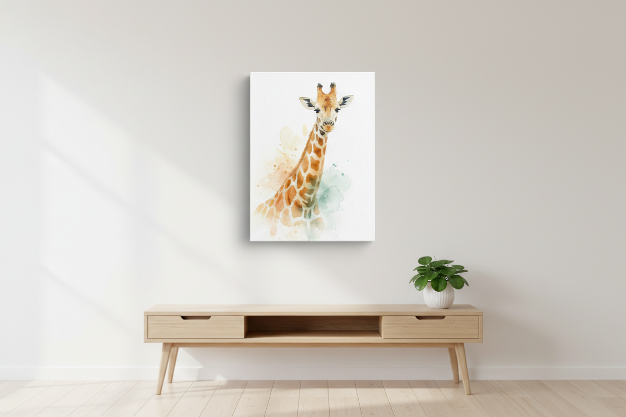 Giraffe Watercolour Dream - Lifestyle 1