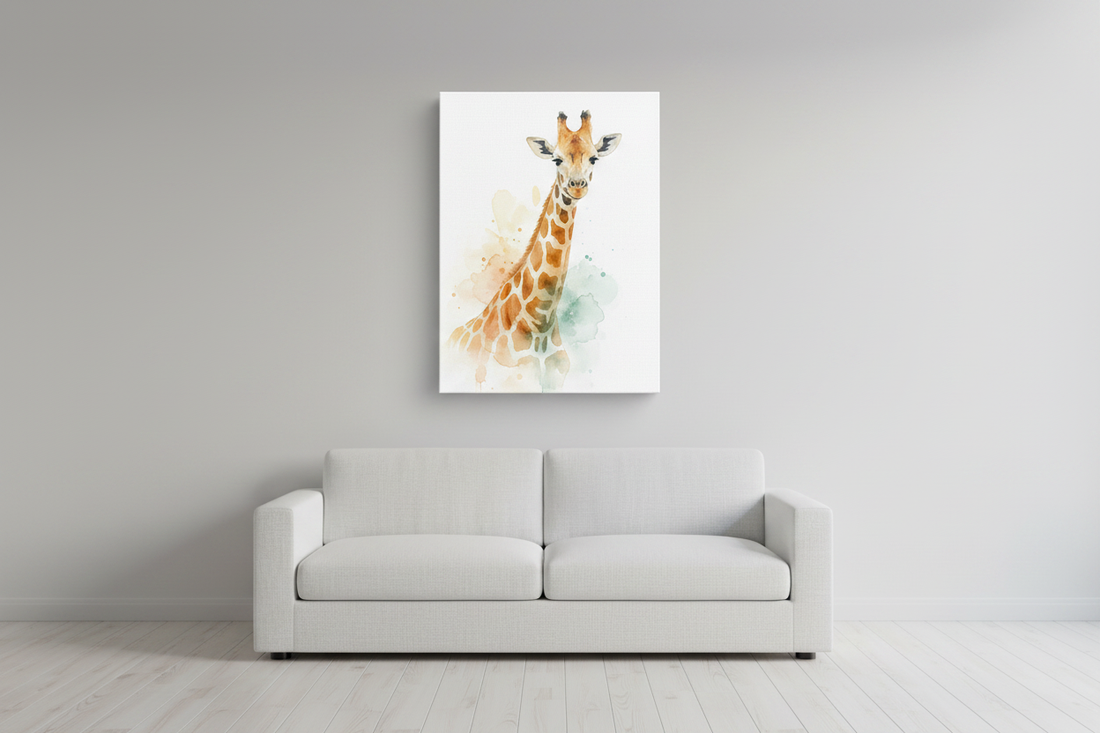 Giraffe Watercolour Dream - Hero