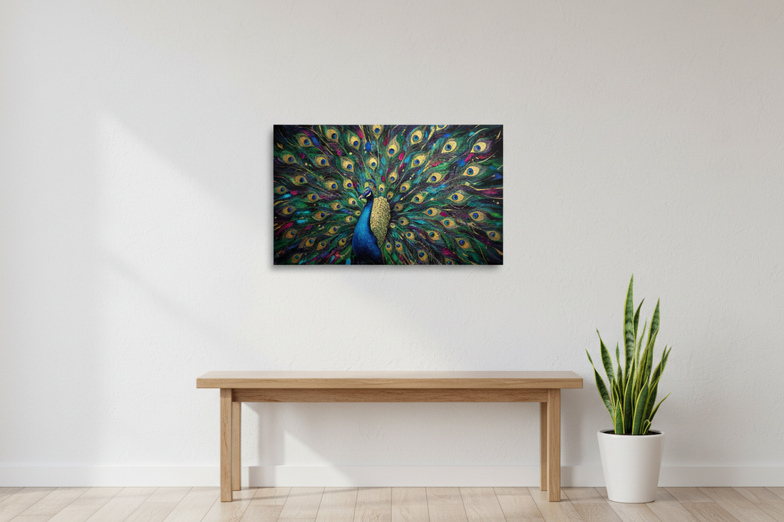 Golden Peacock Display - Hero