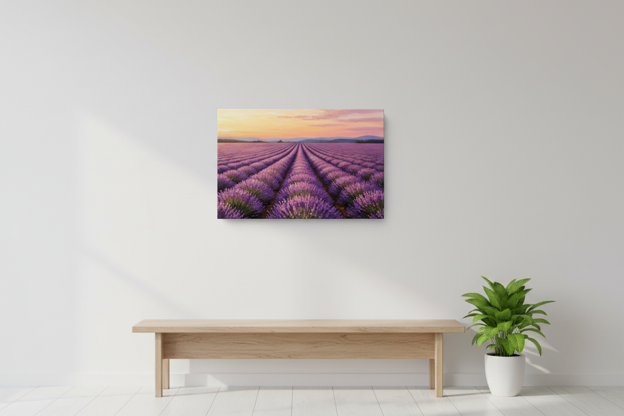 Lavender Fields At Dusk - Lifestyle 1