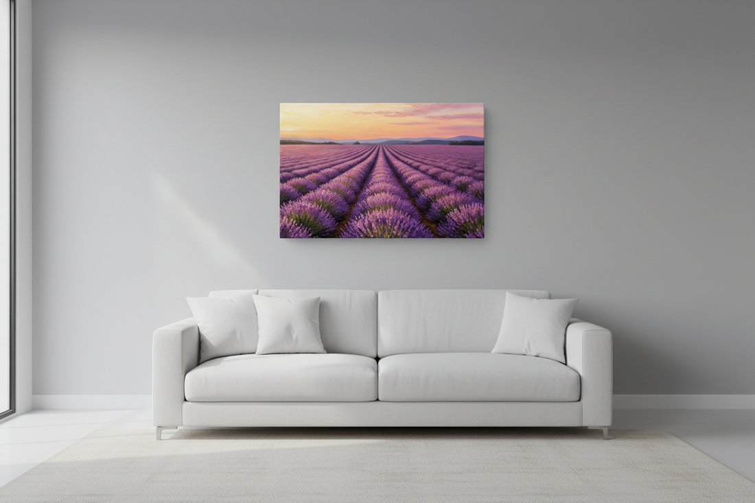 Lavender Fields At Dusk - Hero