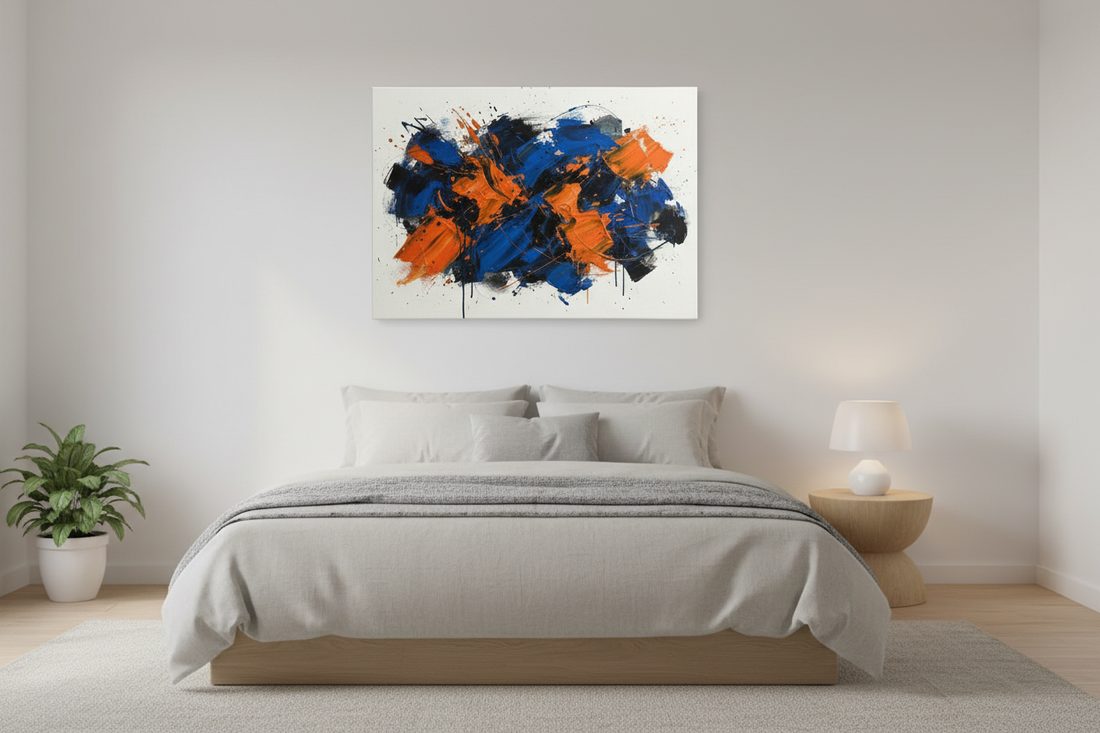 Bold Brushstroke Expressionist Canvas - Hero