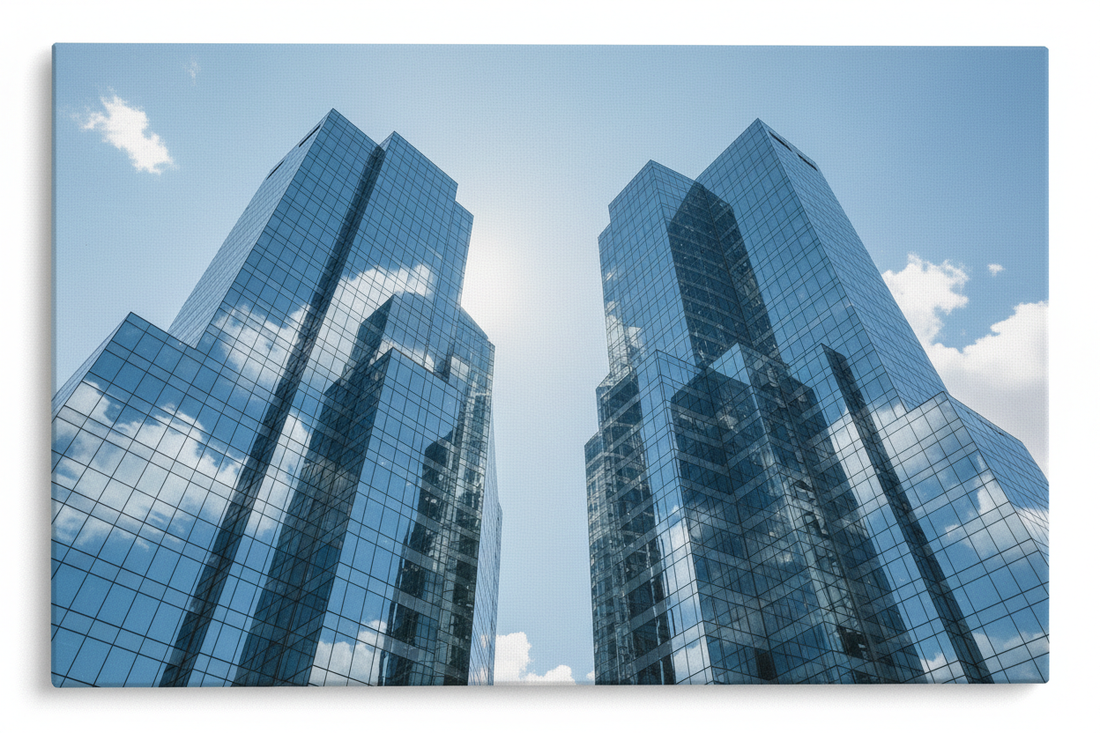 Modern Glass Towers — Hero