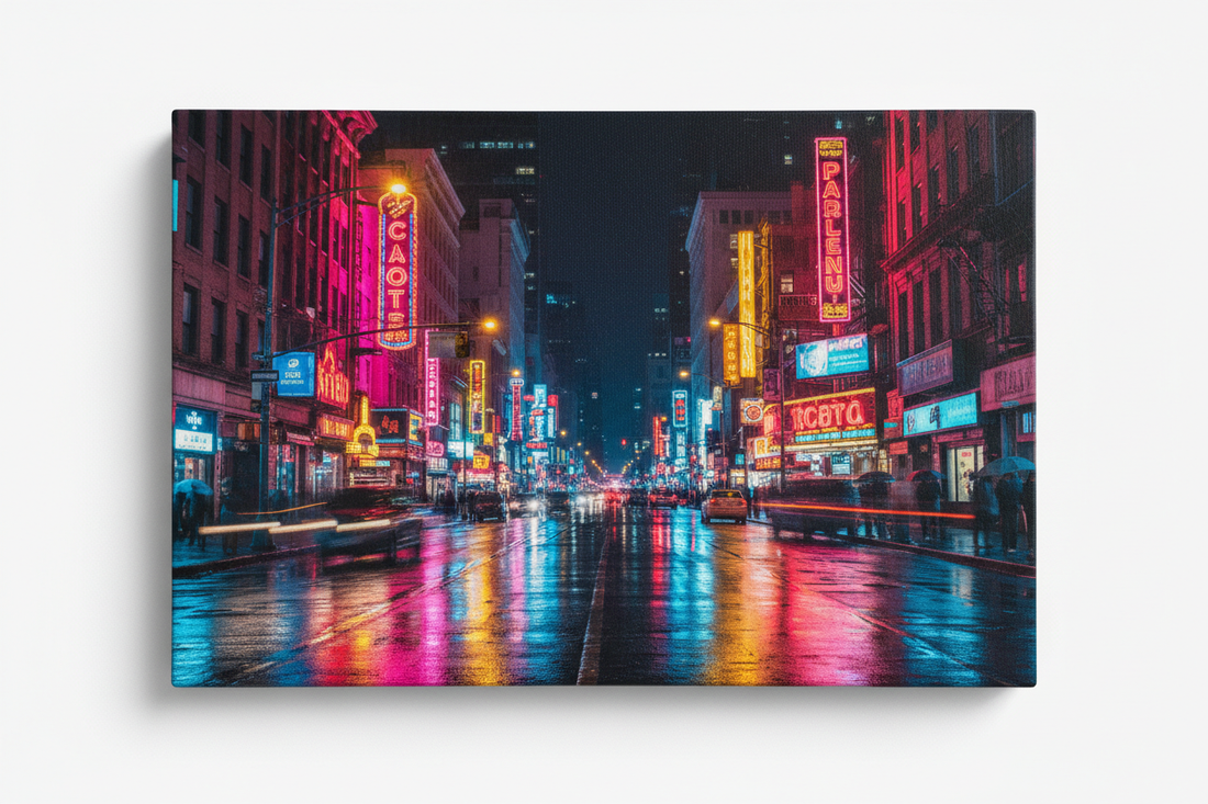 Neon Lights Downtown — Hero