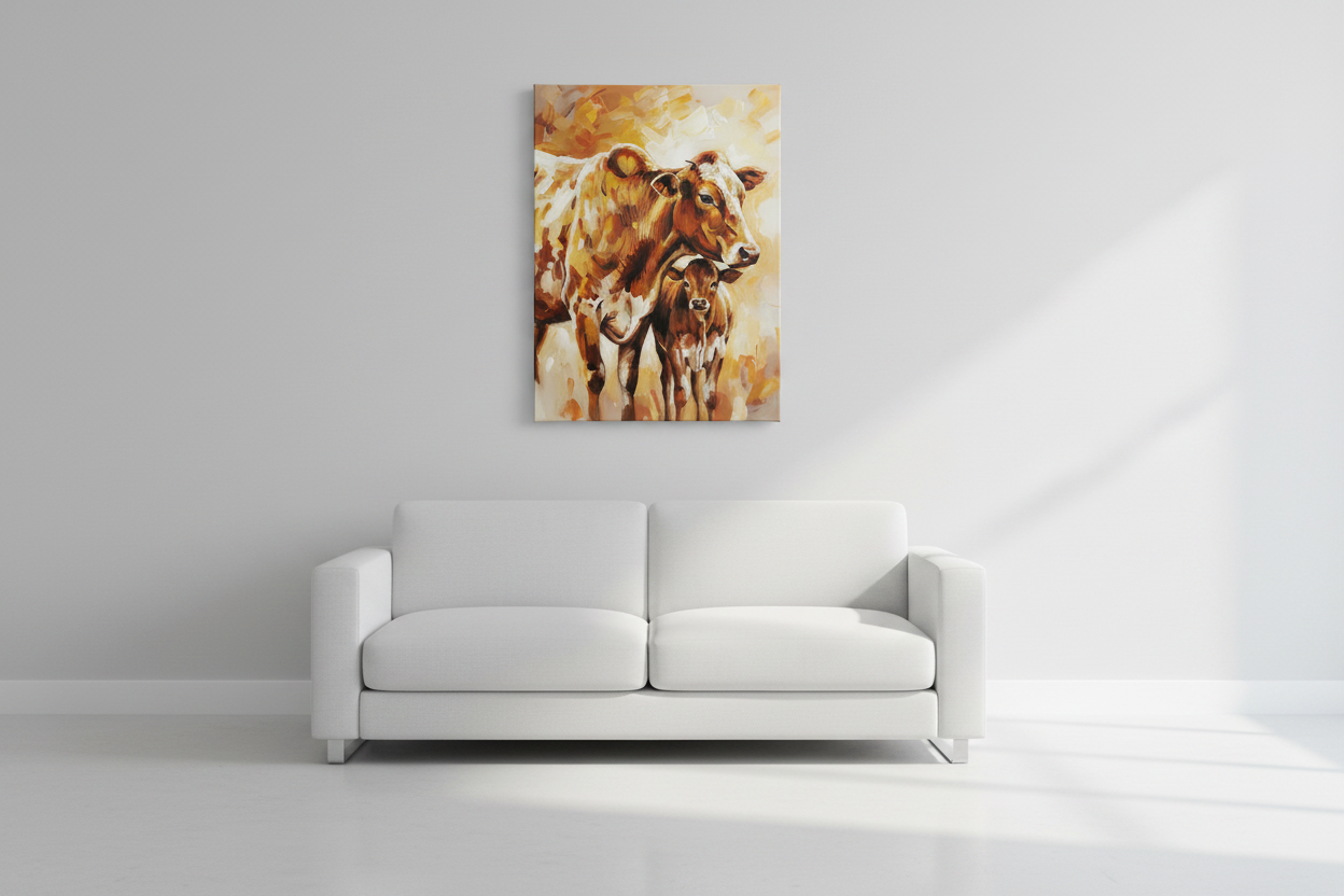 Nguni Cow & Calf - Lifestyle 2