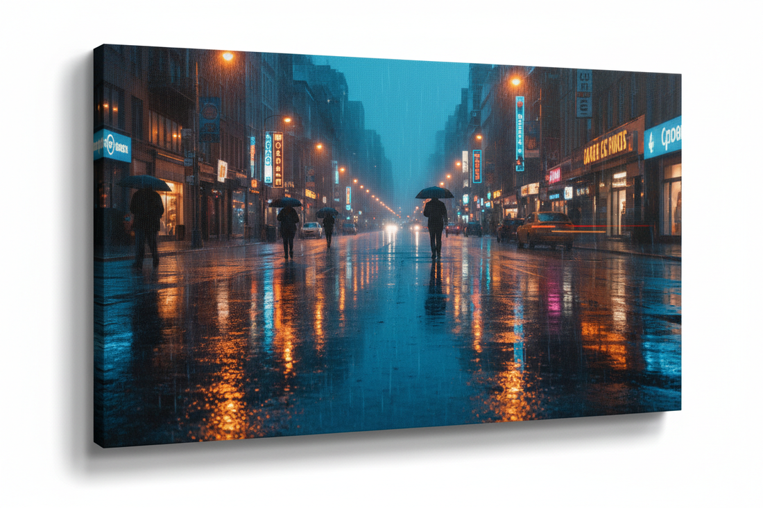 Rainy City Reflection — Hero