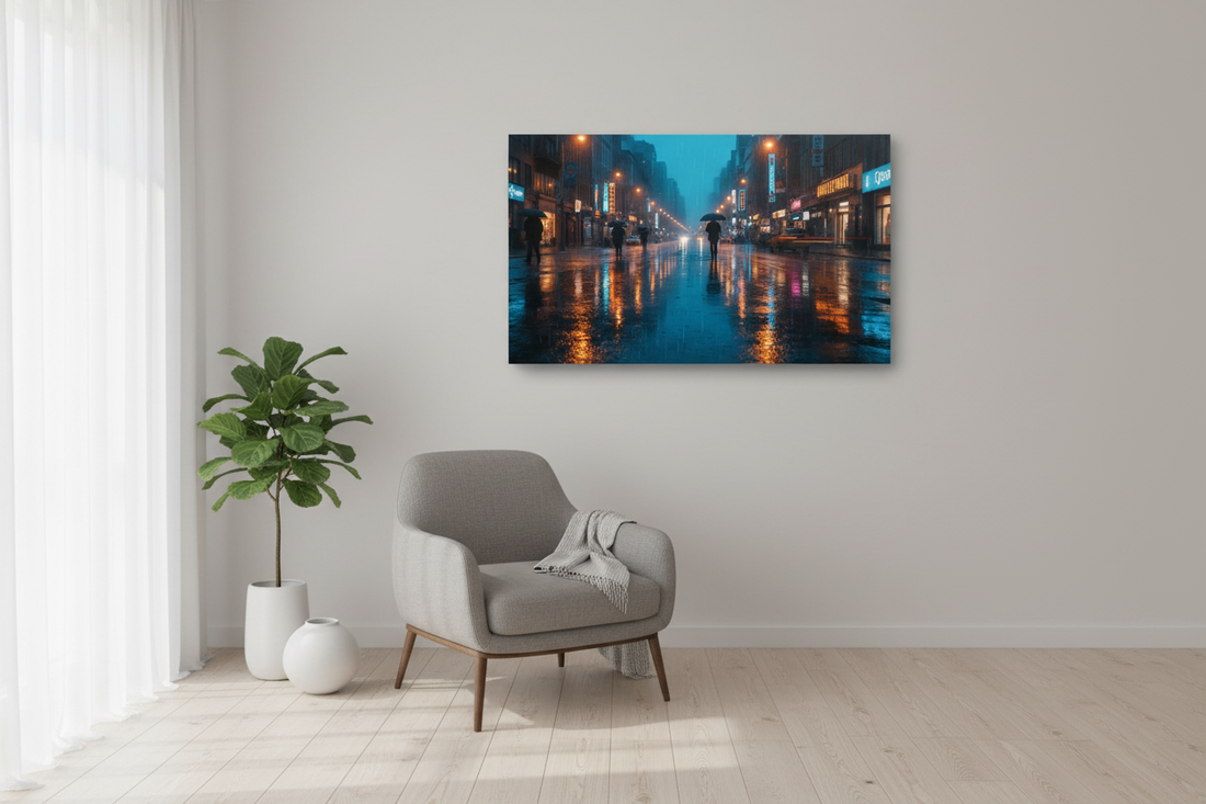 Rainy City Reflection — Hero