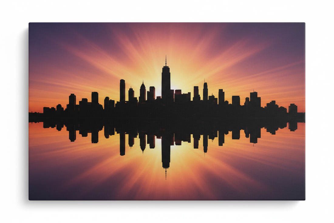 Skyline Silhouette At Sunrise — Hero