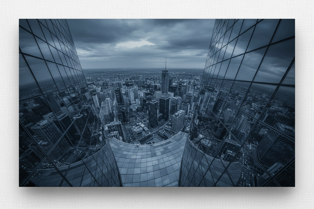 Skyscraper Window View — Hero