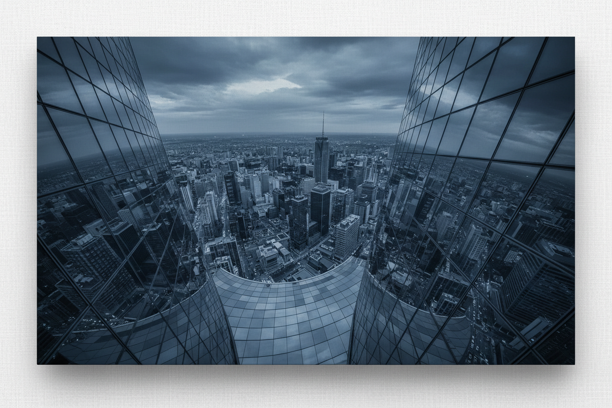 Skyscraper Window View — Hero