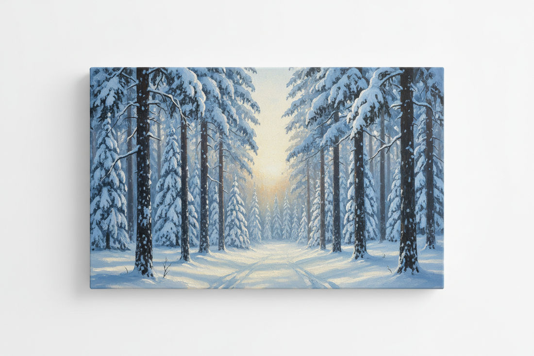 Snowy Pine Forest - Hero