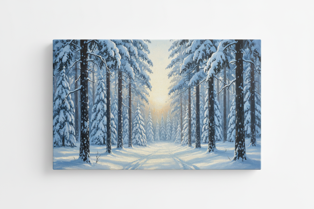 Snowy Pine Forest - Hero