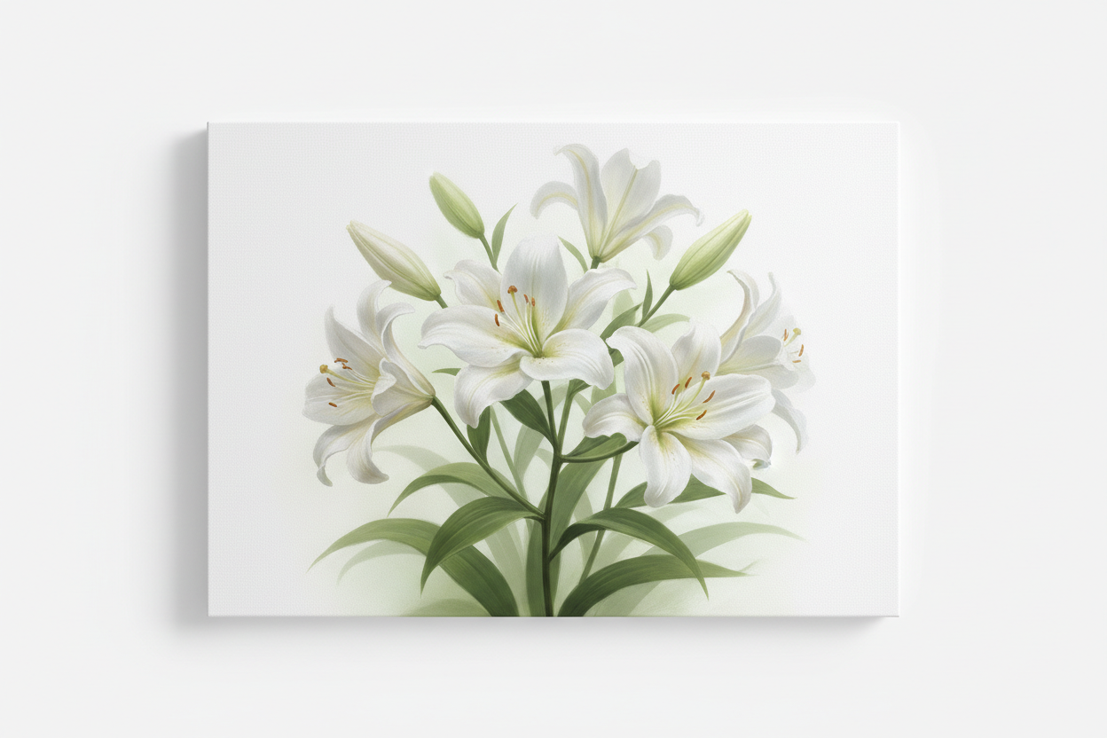 White Lilies Soft Bloom - Hero