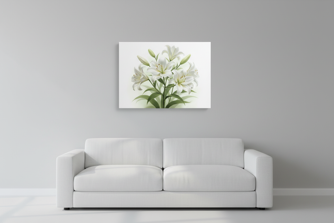 White Lilies Soft Bloom - Hero